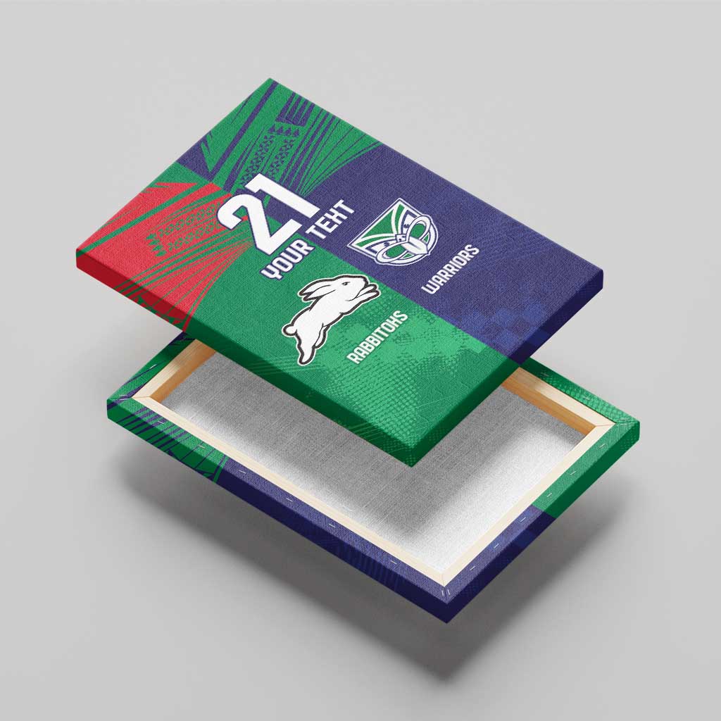 Custom Warriors-Rabbitohs Canvas Wall Art Together Sporty Style