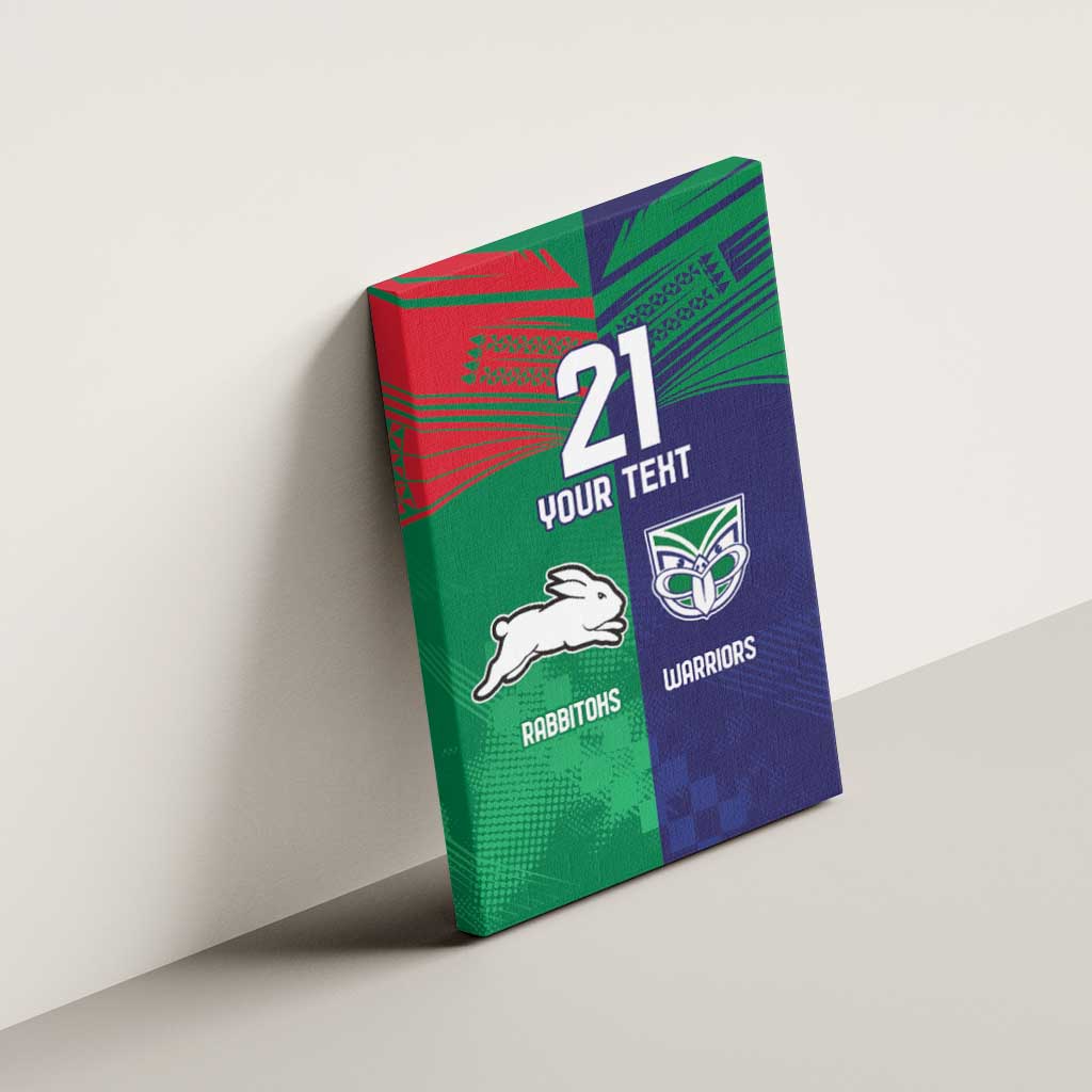 Custom Warriors-Rabbitohs Canvas Wall Art Together Sporty Style