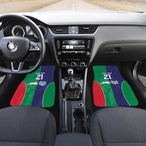 Custom Warriors-Rabbitohs Car Mats Together Sporty Style
