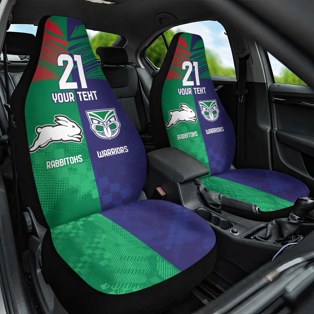 Custom Warriors-Rabbitohs Car Seat Cover Together Sporty Style