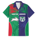 Custom Warriors-Rabbitohs Family Matching Mermaid Dress and Hawaiian Shirt Together Sporty Style