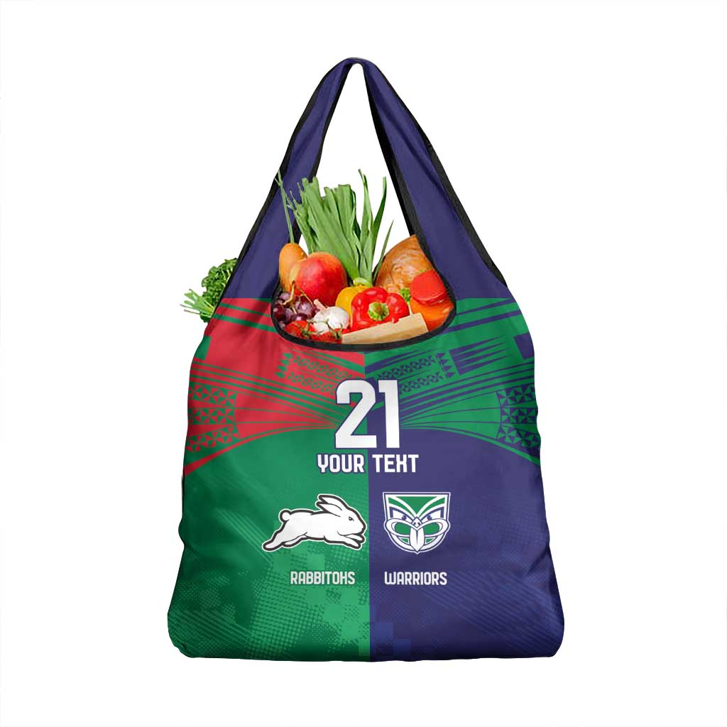 Custom Warriors-Rabbitohs Grocery Bag Together Sporty Style