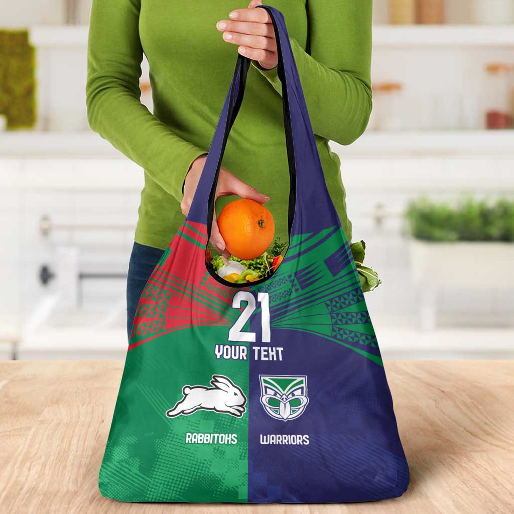 Custom Warriors-Rabbitohs Grocery Bag Together Sporty Style