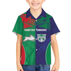 Custom Warriors-Rabbitohs Hawaiian Shirt Together Sporty Style