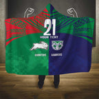 Custom Warriors-Rabbitohs Hooded Blanket Together Sporty Style