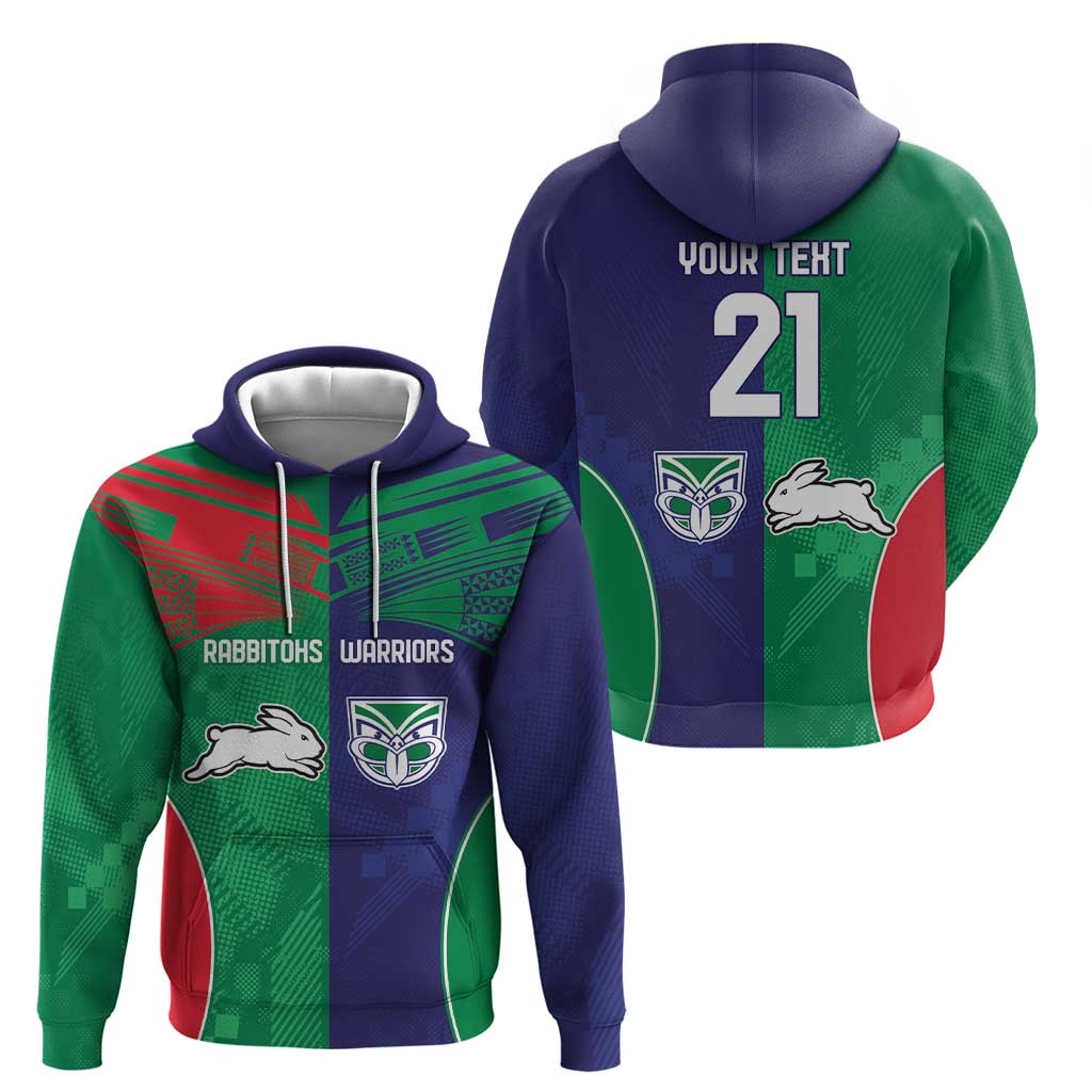 Custom Warriors-Rabbitohs Hoodie Together Sporty Style