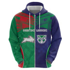 Custom Warriors-Rabbitohs Hoodie Together Sporty Style