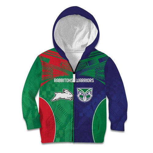 Custom Warriors-Rabbitohs Kid Hoodie Together Sporty Style