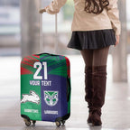 Custom Warriors-Rabbitohs Luggage Cover Together Sporty Style