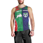Custom Warriors-Rabbitohs Men Tank Top Together Sporty Style