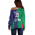 Custom Warriors-Rabbitohs Off Shoulder Sweater Together Sporty Style