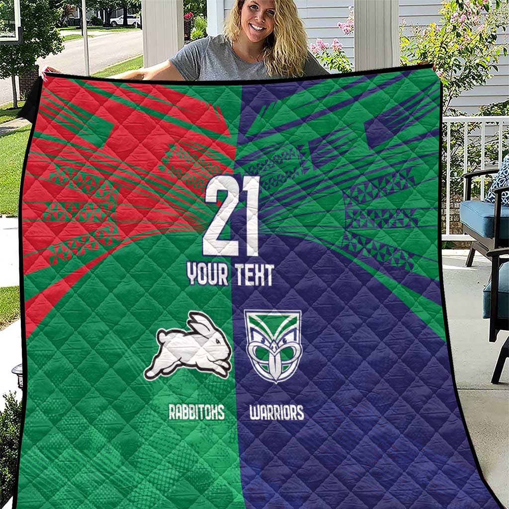 Custom Warriors-Rabbitohs Quilt Together Sporty Style