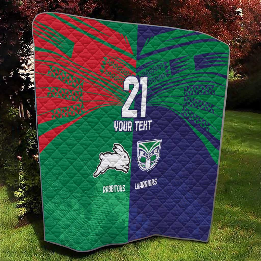 Custom Warriors-Rabbitohs Quilt Together Sporty Style