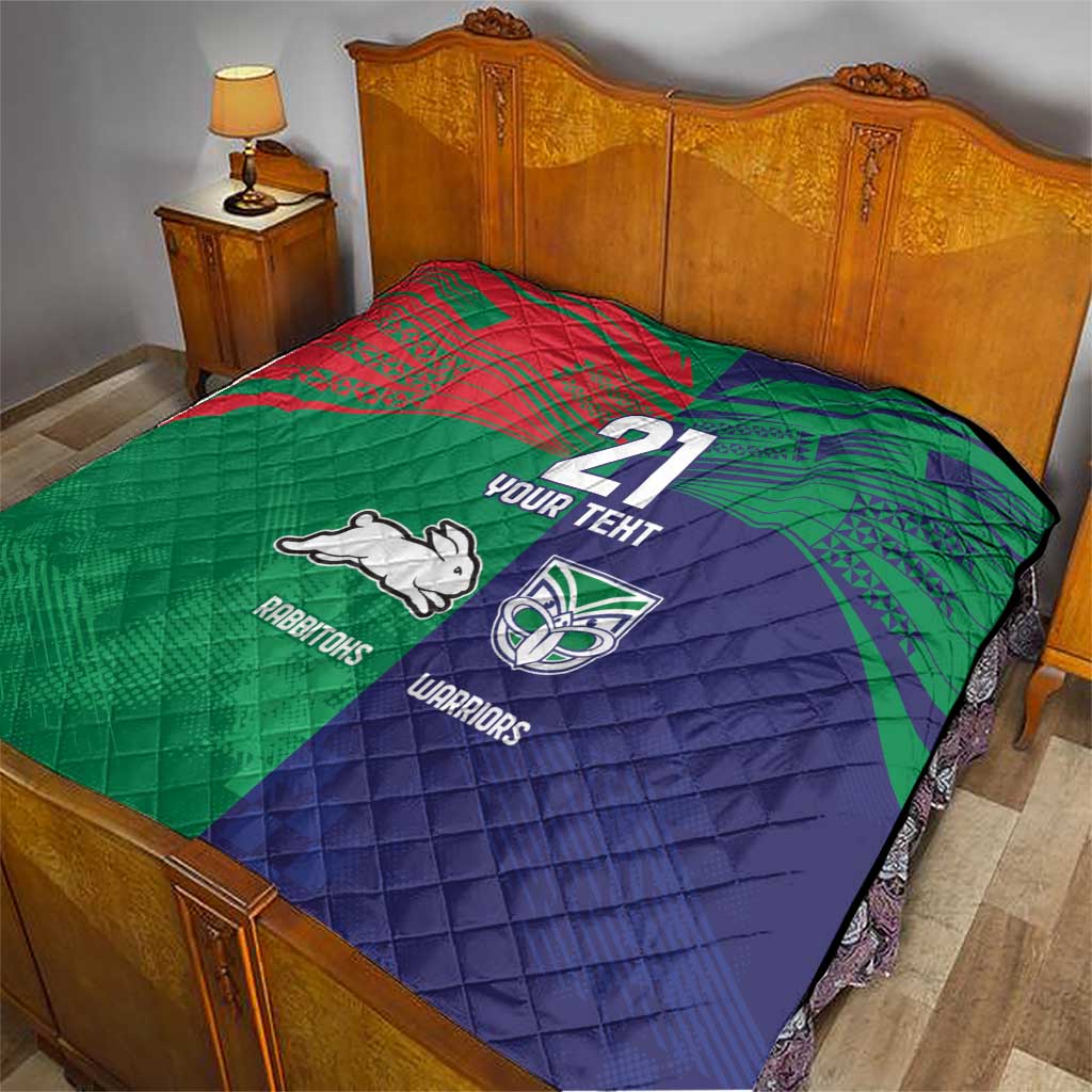 Custom Warriors-Rabbitohs Quilt Together Sporty Style