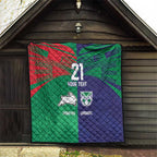 Custom Warriors-Rabbitohs Quilt Together Sporty Style