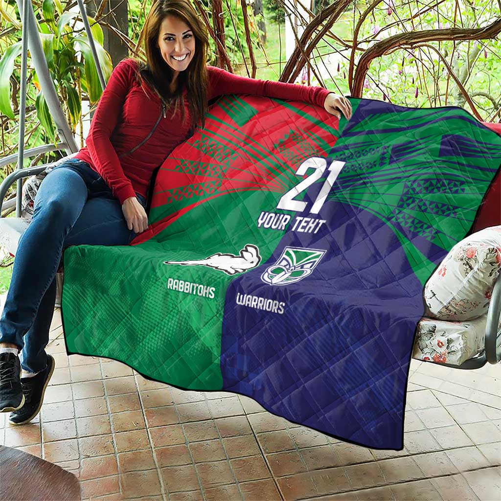 Custom Warriors-Rabbitohs Quilt Together Sporty Style