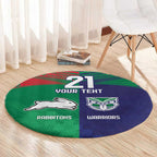 Custom Warriors-Rabbitohs Round Carpet Together Sporty Style