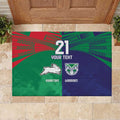 Custom Warriors-Rabbitohs Rubber Doormat Together Sporty Style