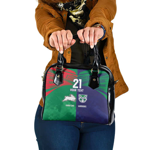 Custom Warriors-Rabbitohs Shoulder Handbag Together Sporty Style