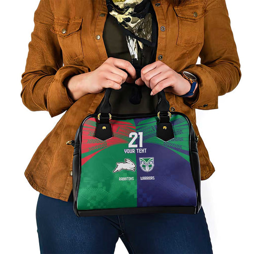 Custom Warriors-Rabbitohs Shoulder Handbag Together Sporty Style