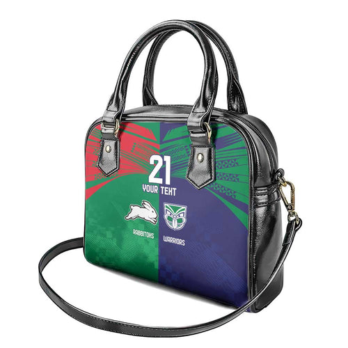 Custom Warriors-Rabbitohs Shoulder Handbag Together Sporty Style