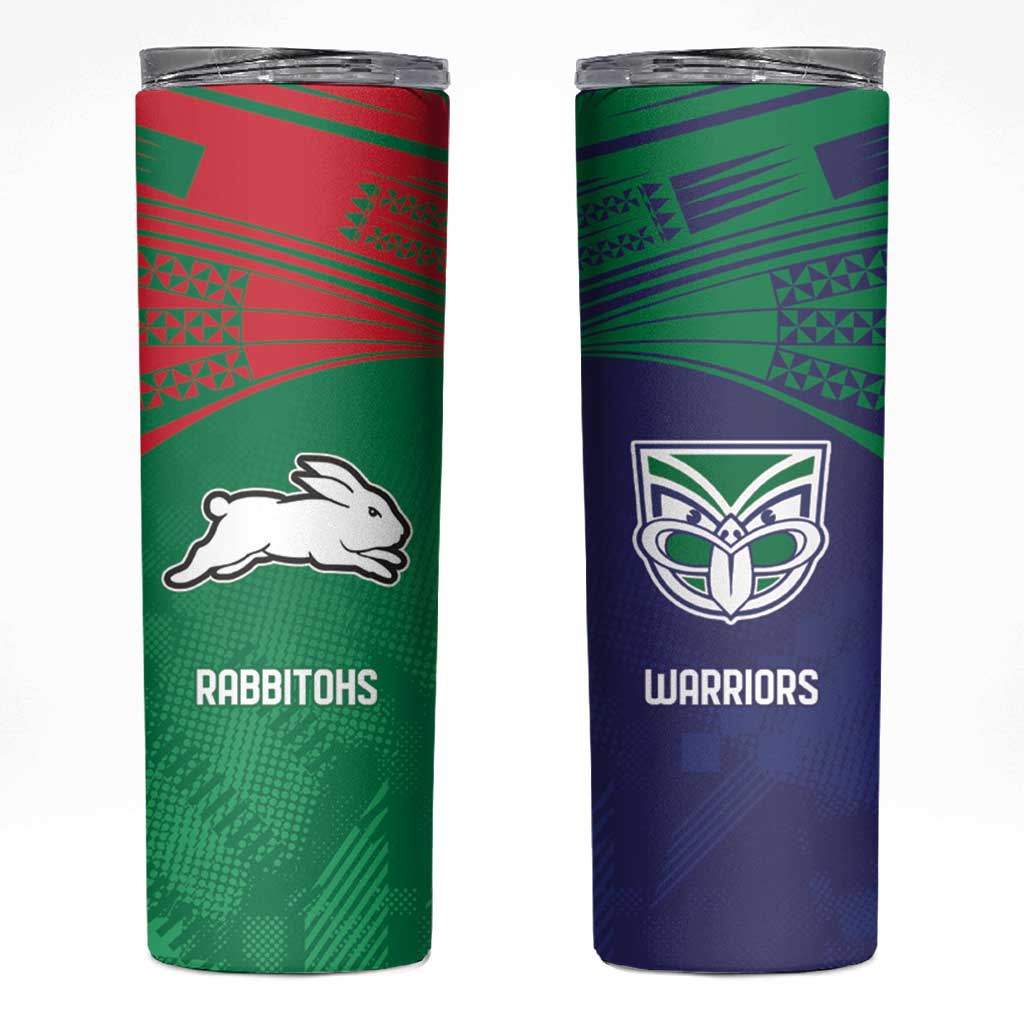 Custom Warriors-Rabbitohs Skinny Tumbler Together Sporty Style