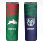 Custom Warriors-Rabbitohs Skinny Tumbler Together Sporty Style