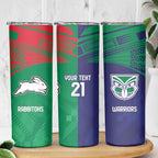 Custom Warriors-Rabbitohs Skinny Tumbler Together Sporty Style