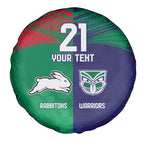 Custom Warriors-Rabbitohs Spare Tire Cover Together Sporty Style