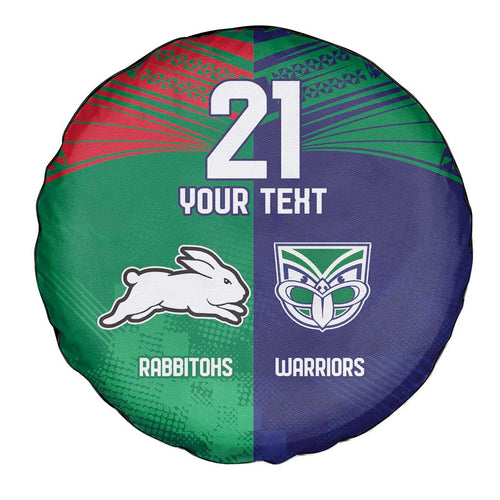 Custom Warriors-Rabbitohs Spare Tire Cover Together Sporty Style