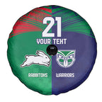 Custom Warriors-Rabbitohs Spare Tire Cover Together Sporty Style