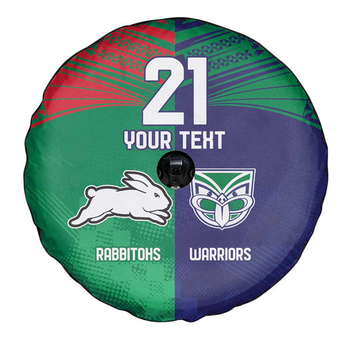 Custom Warriors-Rabbitohs Spare Tire Cover Together Sporty Style
