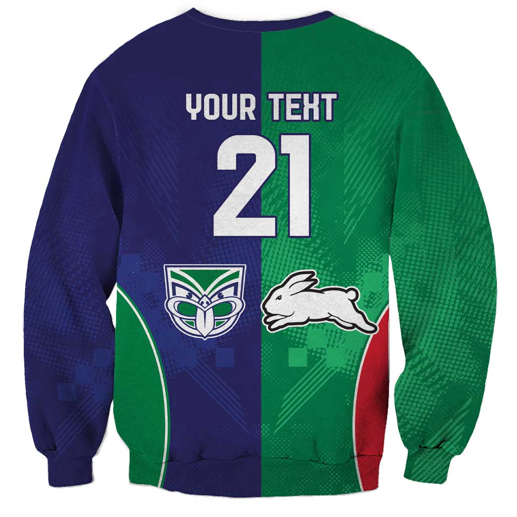 Custom Warriors-Rabbitohs Sweatshirt Together Sporty Style
