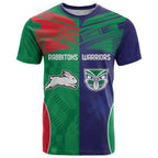 Custom Warriors-Rabbitohs T Shirt Together Sporty Style