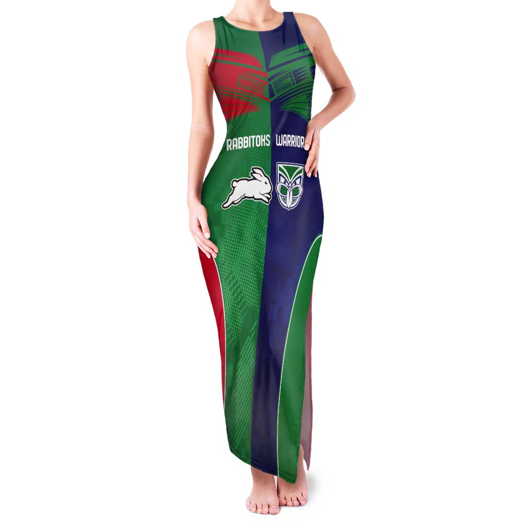Custom Warriors-Rabbitohs Tank Maxi Dress Together Sporty Style
