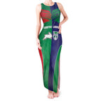 Custom Warriors-Rabbitohs Tank Maxi Dress Together Sporty Style