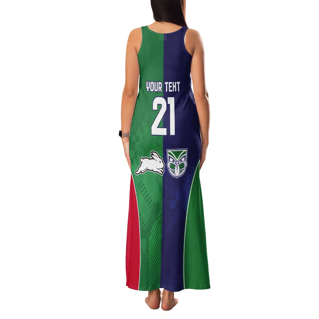Custom Warriors-Rabbitohs Tank Maxi Dress Together Sporty Style