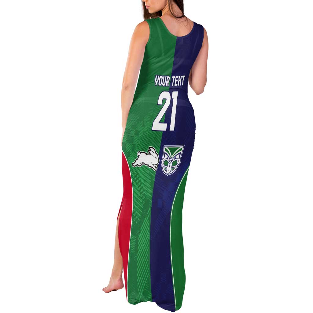 Custom Warriors-Rabbitohs Tank Maxi Dress Together Sporty Style
