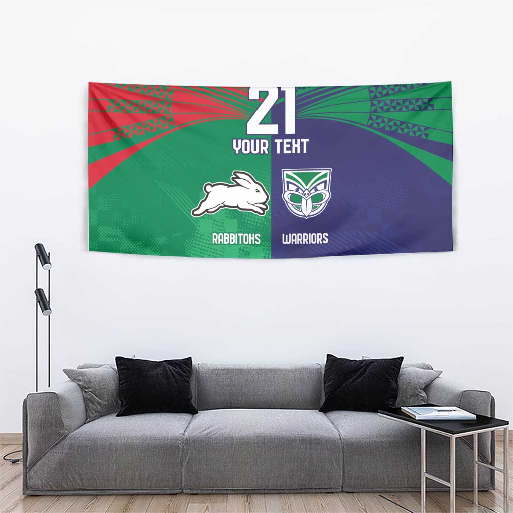 Custom Warriors-Rabbitohs Tapestry Together Sporty Style