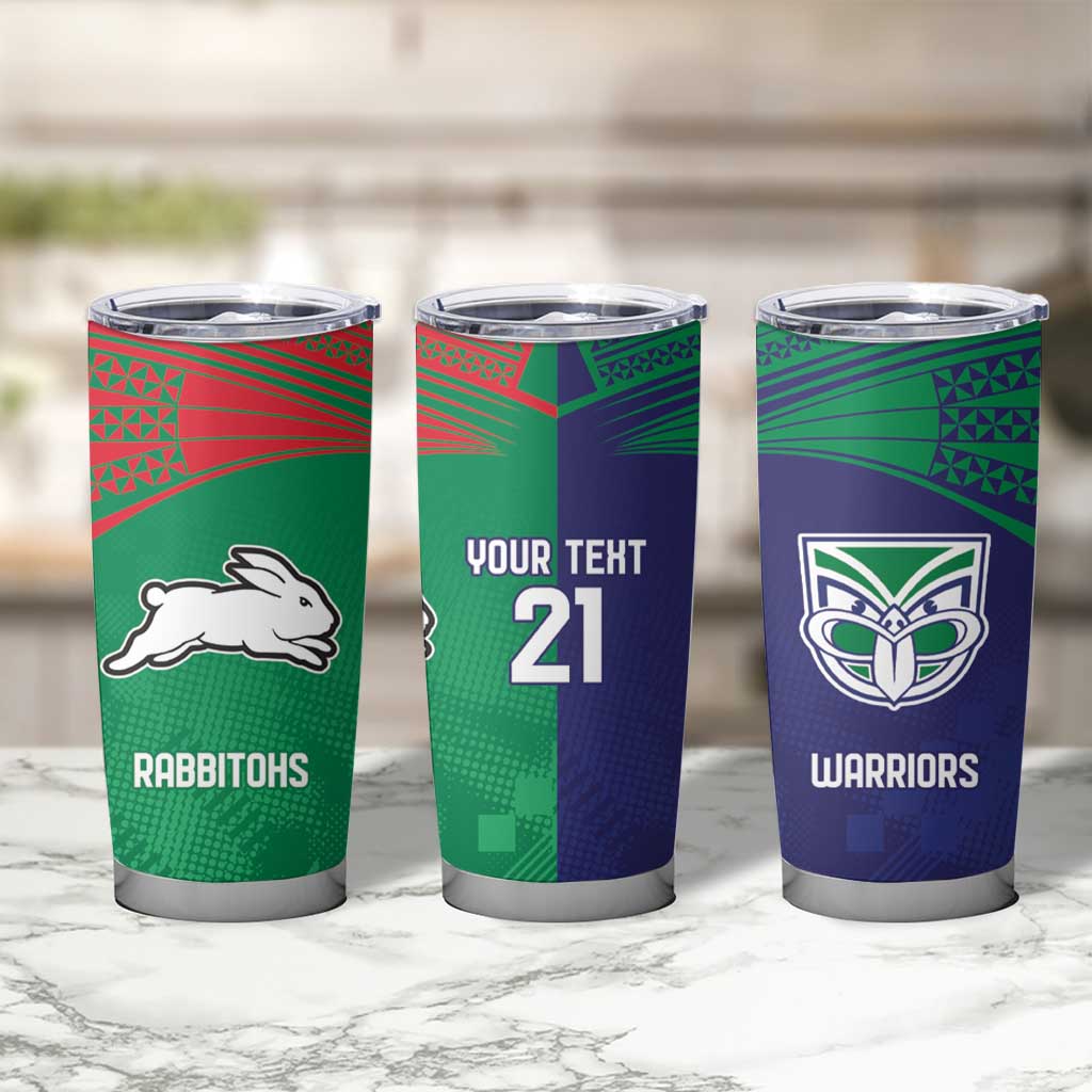 Custom Warriors-Rabbitohs Tumbler Cup Together Sporty Style