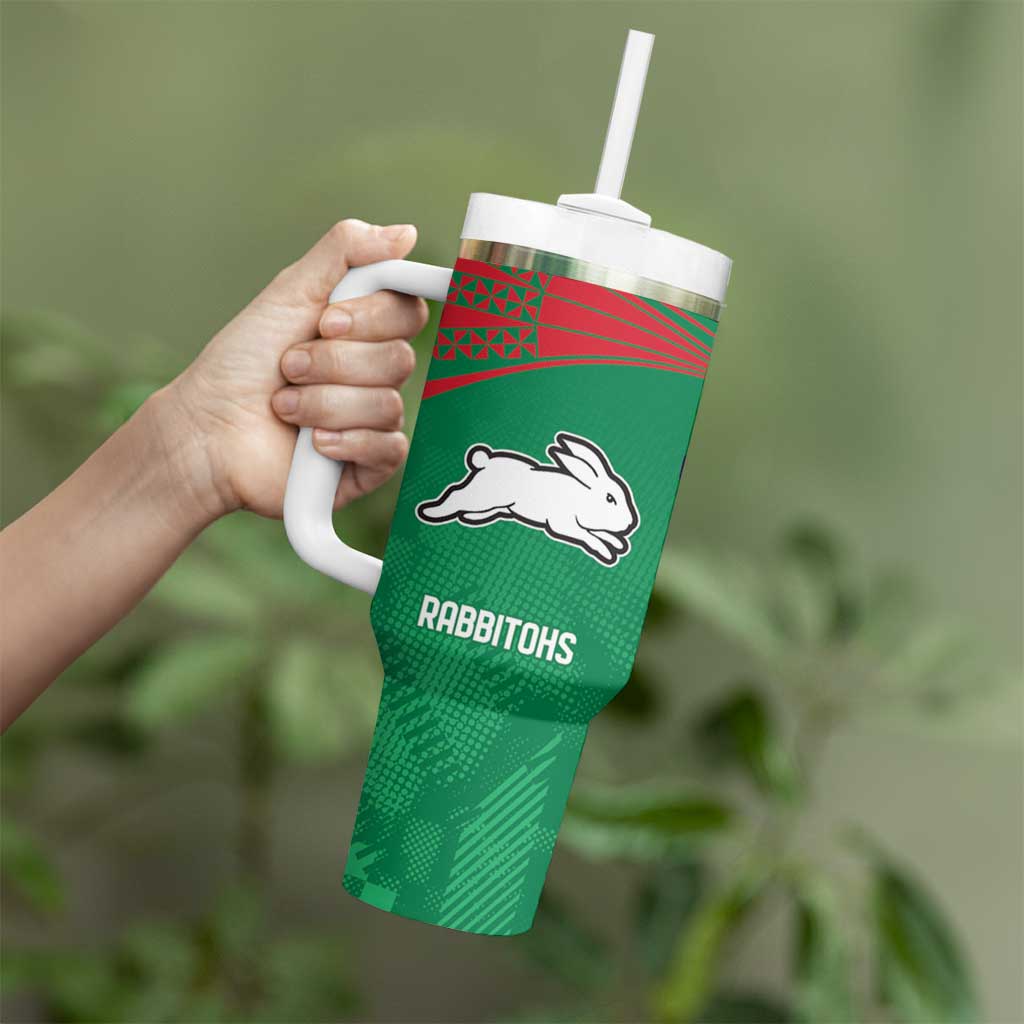 Custom Warriors-Rabbitohs Tumbler With Handle Together Sporty Style