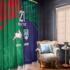 Custom Warriors-Rabbitohs Window Curtain Together Sporty Style
