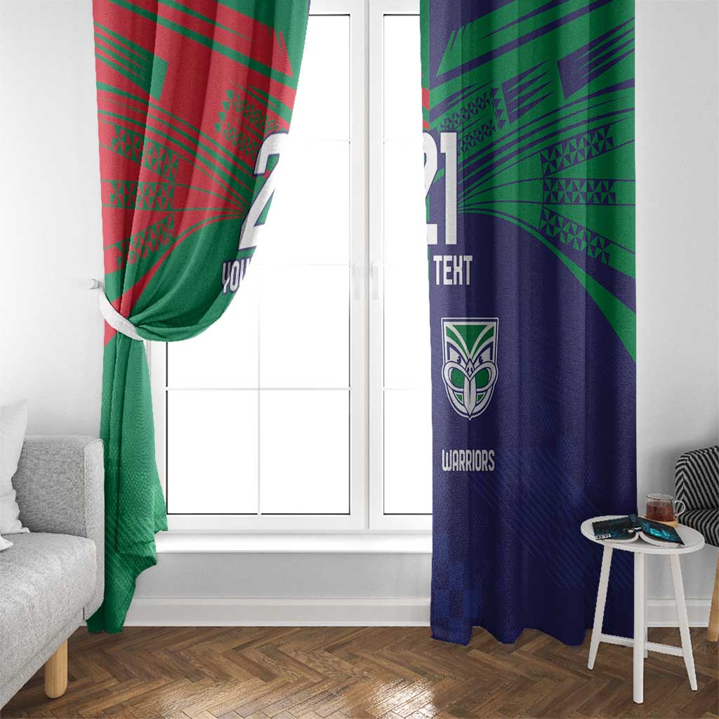 Custom Warriors-Rabbitohs Window Curtain Together Sporty Style