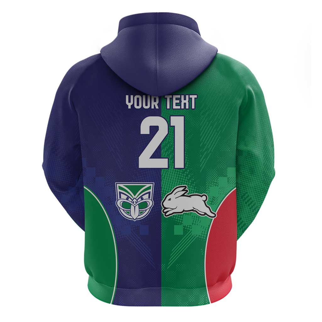 Custom Warriors-Rabbitohs Zip Hoodie Together Sporty Style