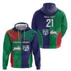 Custom Warriors-Rabbitohs Zip Hoodie Together Sporty Style