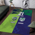 Custom Warriors-Raiders Area Rug Together Sporty Style