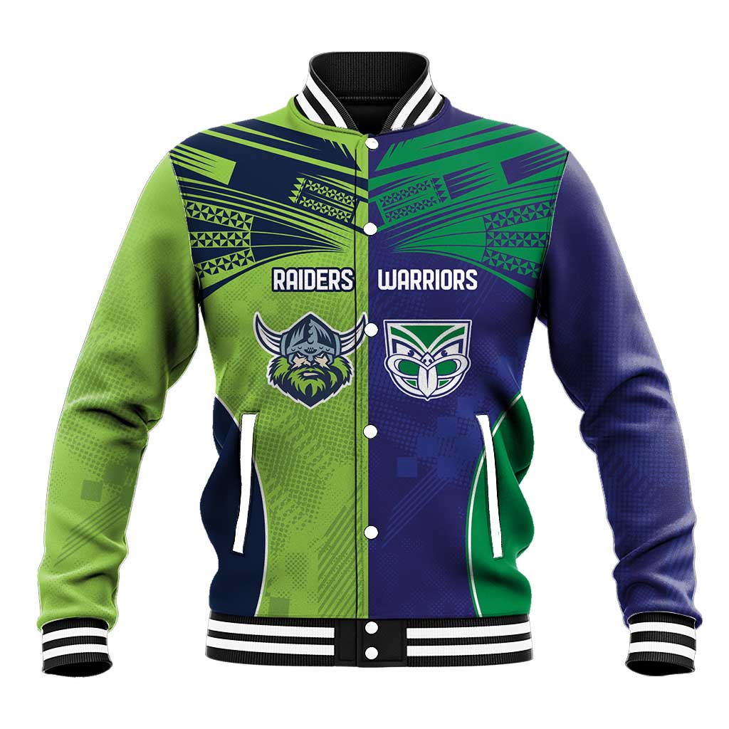 Custom Warriors-Raiders Baseball Jacket Together Sporty Style