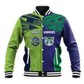 Custom Warriors-Raiders Baseball Jacket Together Sporty Style