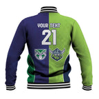Custom Warriors-Raiders Baseball Jacket Together Sporty Style