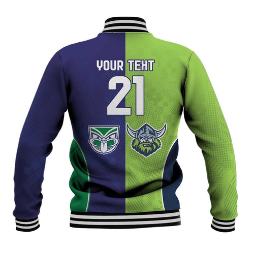 Custom Warriors-Raiders Baseball Jacket Together Sporty Style